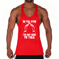 Débardeur en coton à col bas pour homme, débardeur stringer sans manches, maillot de sport pour la musculation, entraînement et fitness