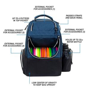 Muestra Gratuita, Mochila para Discos de Gran Capacidad, Impermeable, de Marca Privada, Duradera, Popular para Deportes al Aire Libre, Bolsa para Discos de Golf - Product Image 4