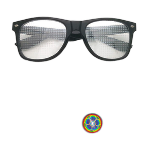 스팟 불꽃놀이 회절 달러 특수 효과 광학 미러 볼 파티 안경 바 소품 무선 깜박이는 선글라스 - Product Image 1