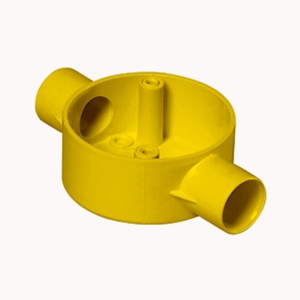 Boîte de jonction électrique en PVC jaune, raccord pour conduit rigide de 1/2 pouce, pour la protection des fils, haute qualité - Product Image 5