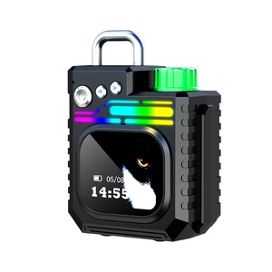 Enceinte portable <span class=keywords><strong>JL</strong></span> V5.4 intelligente sans fil avec lumière RGB, son Hi-Fi, caisson de basses, étanche IPX5, pour cinéma maison, ordinateur et extérieur - Product Image 1