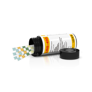 Bandelettes de test <span class=keywords><strong>urinaire</strong></span> URS-4SG, 100 bandelettes, <span class=keywords><strong>glucose</strong></span>, pH, densité, protéines, pour usage professionnel - Product Image 3