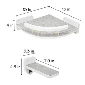 2023 produits pour animaux de compagnie populaire nouveau mur à la mode chat étagères murales pont salon meubles arbre chat ponts - Product Image 5