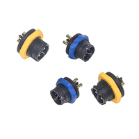 Prise étanche de type autobloquant M25 IP68 PA66 connecteur d'alimentation électrique étanche en nylon pour LED