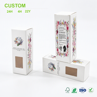 Boîte à dragées personnalisée avec fenêtre transparente, motif floral imprimé, en carton, à rabat, pour cadeaux d'invités, vente en gros