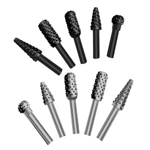 Ensemble polyvalent de 5 fraises à <span class=keywords><strong>bois</strong></span>, fraises rotatives noires/argentées pour le travail du <span class=keywords><strong>bois</strong></span>, la sculpture et la mise en forme - Product Image 1