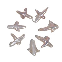 Perles baroques croisées non poreuses, perles d'eau douce naturelles en forme de particules, accessoires d'ornement DIY, perles brutes