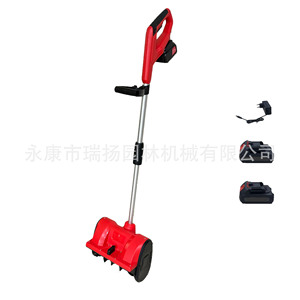 Balayeuse à neige électrique portable rouge, batterie au lithium 20V, utilisation en extérieur - Product Image 1