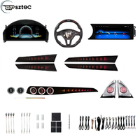UPSZTEC RHD LHD W204 C180 C200 C260 C300 C63 CLA GLA 10-14 Kits de mise à niveau des aérateurs de turbine de la console centrale pour Mercedes-Benz