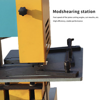 Machine de découpe et de poinçonnage hydraulique 4 en 1 pour l'industrie de la fabrication des métaux : poinçonnage, cisaillement, encoche et coupe d'angle
