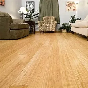 Suelo tejido hebra de madera dura de bambú respetuoso con el medio ambiente color carbonizado de alta calidad sólido plano liso - Product Image 4