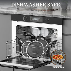 Антипригарная трехслойная креповая Сковорода Из Нержавеющей Стали с сотовым покрытием плоская сковорода <span class=keywords><strong>Tawa</strong></span> Dosa Tortilla Сковорода Омлет для пиццы - Product Image 3