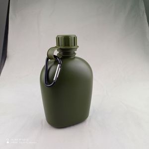 Échantillon gratuit Nouvelle gamme Gourde de randonnée en toile Ensemble trois pièces Isolation thermique tactique Gourde d'eau pour l'extérieur - Product Image 4