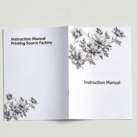 Manuel d'instructions imprimé à la demande sur papier écologique, impression haute définition pour machines, cosmétiques, articles ménagers, manuel d'utilisation