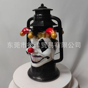 Halloween Clown Lantern Prop With Voice Activation Portable Skull Decoration For Party Atmosphere - Product Image 4