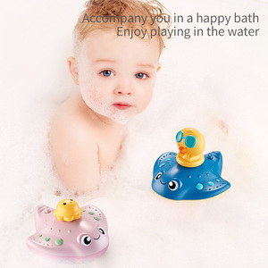 Jouets de <span class=keywords><strong>bain</strong></span> électriques en plastique ABS imperméables pour animaux, flottants, avec pulvérisation <span class=keywords><strong>d</strong></span>'<span class=keywords><strong>eau</strong></span>, rotation, jouets de <span class=keywords><strong>bain</strong></span> <span class=keywords><strong>d</strong></span>'été, jouets de douche pour enfants de 0 à 24 mois - Product Image 2