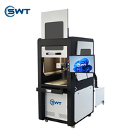 Vente chaude machine de marquage de gravure laser entièrement fermée pour sceau timbre métal acier inoxydable étiquette d'oreille carte de crédit