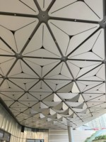 Plafonds en alliage d'aluminium personnalisés, modernes, ignifuges, imperméables, à encastrer, pour hôtels et usage commercial