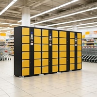 Casier de rangement métallique à usage commercial avec serrure électronique à combinaison pour hôtel, salle de sport, école, supermarché