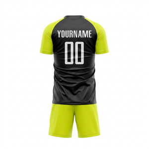 OEM Custom Sublimation Soccer Uniform Set Men's Short Sleeve Quick Dry Athletic Fit All Seasons Team Name Number Printed - Product Image 2