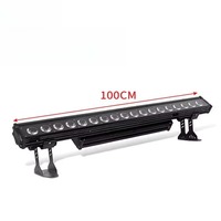 Lotus IP65 extérieur 18x10W 4-en-1 LED barre de lavage Smart APP + WiFi + contrôle de la batterie matrice lumière pour DJ parc à thème blanc chaud aluminium