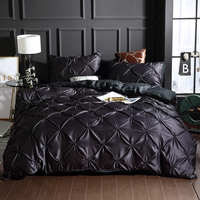 Offre Spéciale Luxe Satin Soie Housses de Couette et Parures de Lit 3 Pièces Textile de Maison Ensemble de Literie Personnalisé Qualité Supérieure