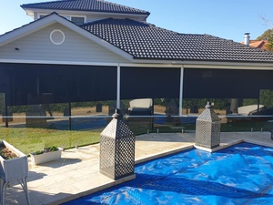 Coupe-vent et imperméable, tissu motorisé électrique, stores roulants d'extérieur bon marché - Product Image 2