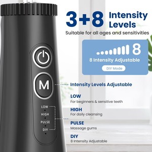 Hydropulseur <span class=keywords><strong>dentaire</strong></span> portable <span class=keywords><strong>rechargeable</strong></span>, réservoir de 300 ml, étanche IPX7, irrigateur buccal <span class=keywords><strong>sans</strong></span> <span class=keywords><strong>fil</strong></span> USB-C, nettoyeur de dents à <span class=keywords><strong>jet</strong></span> d'eau - Product Image 6