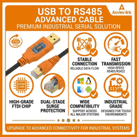 OEM USB a RJ45 FTDI Chipset RS485 Cable de comunicación para sistema de gestión de batería Inversor Actualización de firmware