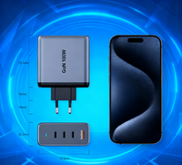 Chargeur mural rapide USB-C GaN Tommox 100W 65W multi-ports 3 ports, charge super rapide, chargeurs mobiles 70W pour téléphone, tablette, ordinateur portable