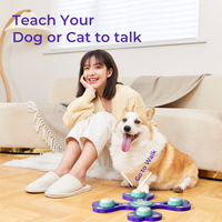 Módulo de Reproducción de Voz Personalizado con Diseño Único para Mascotas, Botón de Comunicación Grabable para Perros y Gatos, Juego de 4