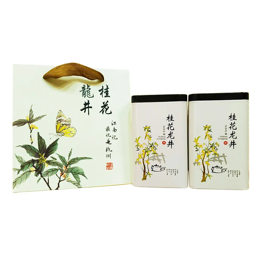 유기 슬리밍 느슨한 잎 혼합 말린 꽃 녹차 xihu 드래곤 잘 osmanthus 맛 녹차