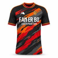 Setelan Jersey Sepak Bola 100% Poliester Klub Tim Pakaian Sepak Bola Kustom Jersey Sepak Bola Pria Seragam Sepak Bola Bernapas Cepat Kering
