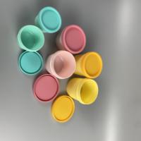 Fournisseur ODM, usine, pot en plastique PP en forme de crème glacée, 50g, 100g, 150g, 250g, pot à crème cosmétique