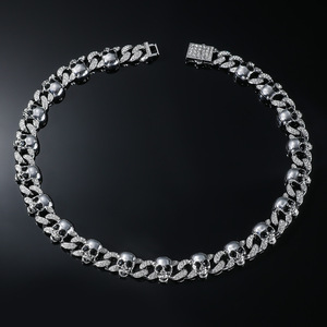 Collar de Cadena de Metal con Diseño Innovador y Personalidad Punk, Estilo Calavera, Moderno y Dominante para Hombre, Venta al por Mayor - Product Image 6