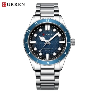 CURREN 8450 Nouveau produit tendance Vente directe d'usine Prêt à expédier En vente <span class=keywords><strong>Montres</strong></span> à quartz pour hommes Horloge Bracelet en acier inoxydable - Product Image 2