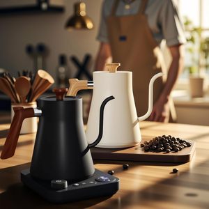 Nouvelle bouilloire électrique sans fil en acier inoxydable 304, 1200W, à contrôle intelligent de la température, ébullition rapide, maintien au chaud, arrêt automatique, pour café - Product Image 3