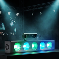 Luces Profesionales para Escenario, 5 Ojos, 80W, Luz LED Matrix COB 4 en 1 RGBW, Ra90, 110-240V, Regulable, Luces de Pared para KTV, Bar, Fiesta