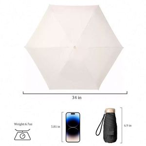 Parapluie miniature pliable de haute qualité, best-seller, protection UV, avec impression de logo - Product Image 5