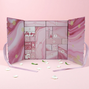 Kotak hadiah kalender kedatangan Natal 24 hari kemasan kosmetik kecil kotak misteri Natal untuk makanan ringan coklat - Product Image 1