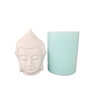 Olla de almacenamiento de cabeza de <span class=keywords><strong>Buda</strong></span> grande ecológica, <span class=keywords><strong>molde</strong></span> de silicona, moldes de estatua de <span class=keywords><strong>Buda</strong></span> de hormigón de resina para jarrón, herramienta de pastel para artesanía de <span class=keywords><strong>cemento</strong></span> - Product Image 1