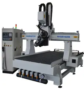 Multi function atc cnc router machine with rotary 1300x2500 4 axis 3d engraving machine price in saudi arabia