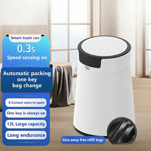 13L Plastic Smart Trash Can Electric Intelligent Automatic <b>Sensor</b> Touchless <b>Bin</b> Home Office Use Indoor Standing Factory - Product Image 1