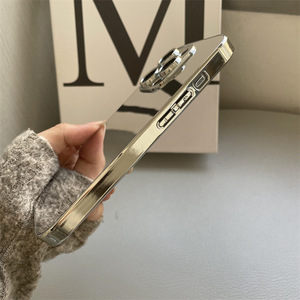 เคสโทรศัพท์อะคริลิค TPU แบบกระจกเงาสำหรับ iPhone XS Max 11 12 13 14 15 16, เคสหรูหราสีทองสำหรับ iPhone 17 Pro Max - Product Image 4