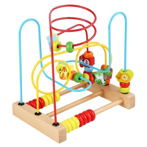 Juguete de Madera para Enhebrar Cuentas de Gran Tamaño, Juego Educativo para Niños de 2 a 4 Años, Mejora <span class=keywords><strong>la</strong></span> Coordinación Mano-Ojo, Unisex, Caja de Colores - Product Image 2