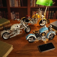 Modèle de moto rétro classique hautement réalistique en métal moulé sous pression, objet de collection, cadeau promotionnel d'entreprise