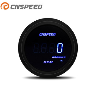 CNSPEED เครื่องวัดความเร็วรอบแบบดิจิตอล 52 มม. เกจวัดรอบเครื่องยนต์แสงสีฟ้าสำหรับการอัพเกรดรถจักรยานยนต์ - Product Image 1