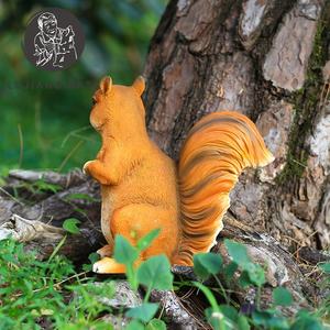 Estátua de esquilo de lago de 8.7 polegadas, escultura de resina para decoração de animais, estatueta realista de esquilo de lago falso, presente para jardim - Product Image 5