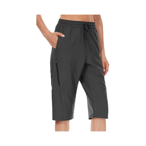 Pour Hotsell femmes décontracté été <span class=keywords><strong>randonnée</strong></span> <span class=keywords><strong>pantalon</strong></span> séchage rapide tissé techniques respirant cordon Shorts mince ample taille plate - Product Image 1