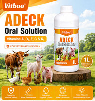 Vitboo Chine fournit du liquide oral de vitamines ADECK, additif alimentaire pour animaux, A D3 E C K pour la croissance du bétail